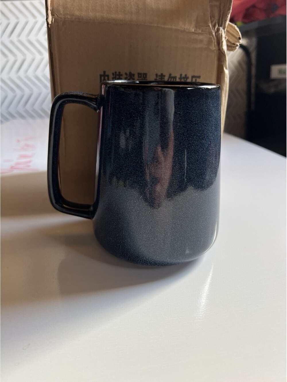 Blue Ceramic Coffee Mug NEW